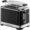 Miniatyrbild 1 av 5: Brödrost - RUSSELL HOBBS - Svart ram - 1500 W - Extra breda springor - Lift'n Look-teknik, återuppvärmning, upptining