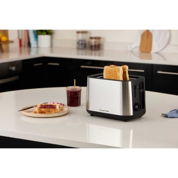 Brødrister - RUSSELL HOBBS - HEATON - 2 åbninger - Rustfrit stål