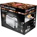 Pikkukuva 5 / 5: RUSSELL HOBBS Adventure -leivänpaahdin - Ruskistustason säätö, leivonnaisten lämmitin - Harjattu teräs