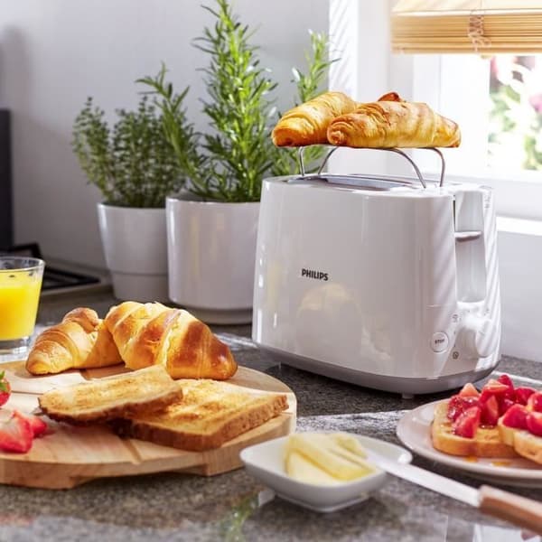 PHILIPS HD2581/00 Brødrister - 2 riller - 830 W - Hvid