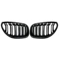 Miniatyrbillede 2 af 2: BMW E60 E61 Racing Gitter, Dobbelt Lameldesign, Glans Sort Finish,Gloss Black in Danish is "Blank sort".