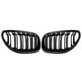 Miniatyrbillede 1 af 2: BMW E60 E61 Racing Gitter, Dobbelt Lameldesign, Glans Sort Finish,Gloss Black in Danish is "Blank sort".