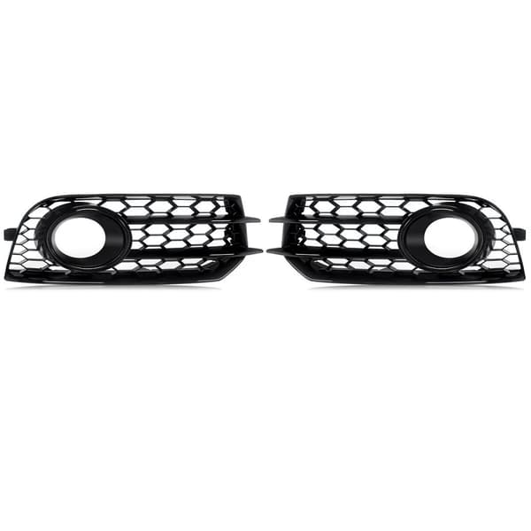 Fog Light Covers, Glans Sort, Honningkage Stil, Direkte Erstatning,par
