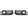 Miniatyrbillede 1 af 2: Fog Light Covers, Glans Sort, Honningkage Stil, Direkte Erstatning,par