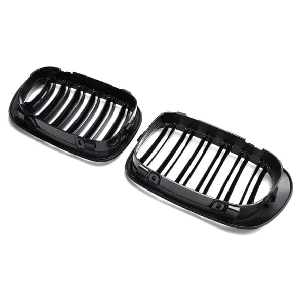 BMW E46 Grill, Glansig Svart Finish, Hållbar ABS-Plast, Perfekt Passform för 1999-2002 Modeller