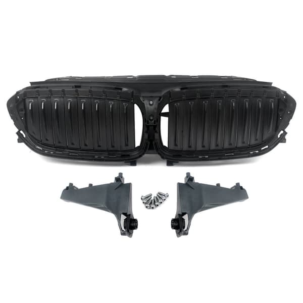 Frontkølergrill, Optimeret pasform til BMW 5-serie, Holdbart ABS-materiale,sort