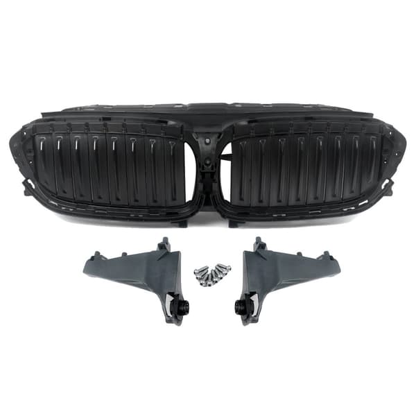 Frontkølergrill, Optimeret pasform til BMW 5-serie, Holdbart ABS-materiale,sort