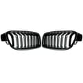 Miniatyrbillede 1 af 2: Glansende sorte frontnyrer, M Performance stil, ABS-materiale,Glansende Sort