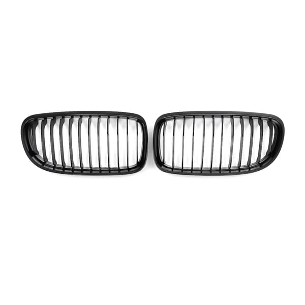 Front Bumper Nyregrill, Direkte Erstatning, Blank Sort Finish,Glansende sort