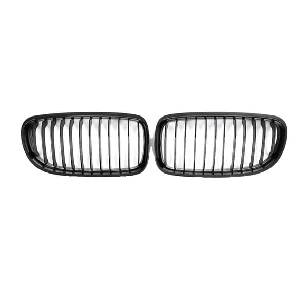 Front Bumper Nyregrill, Direkte Erstatning, Blank Sort Finish,Glansende sort