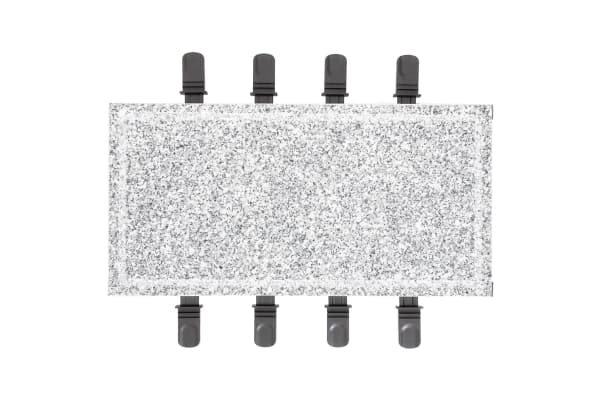 Fritel 142860, 8 person(er), Rustfritt stål, Sort, Rustfritt stål, Stein, 569 x 266 mm, Rotasjon