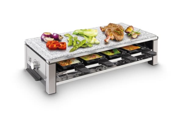 Fritel 142860, 8 person(er), Rustfritt stål, Sort, Rustfritt stål, Stein, 569 x 266 mm, Rotasjon