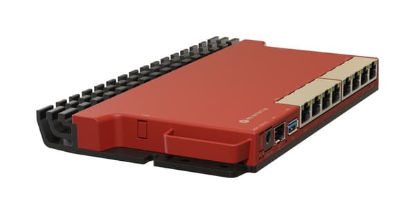Mikrotik L009UiGS-RM kablet router 2.5 Gigabit Ethernet, Gigabit Ethernet Rød