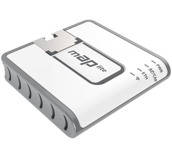 Mikrotik mAP lite valkoinen Power over Ethernet (PoE)