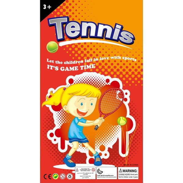WOOPIE Stora Tennisracketar Badminton för Barn Set + Boll och Fjäderboll - Blå