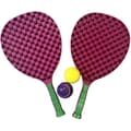 Miniatyrbild 5 av 6: Set av Strandtennis 2 Plast Racketar 50 cm med 2 Skum Bollar och Transportväska - Slumptvärg