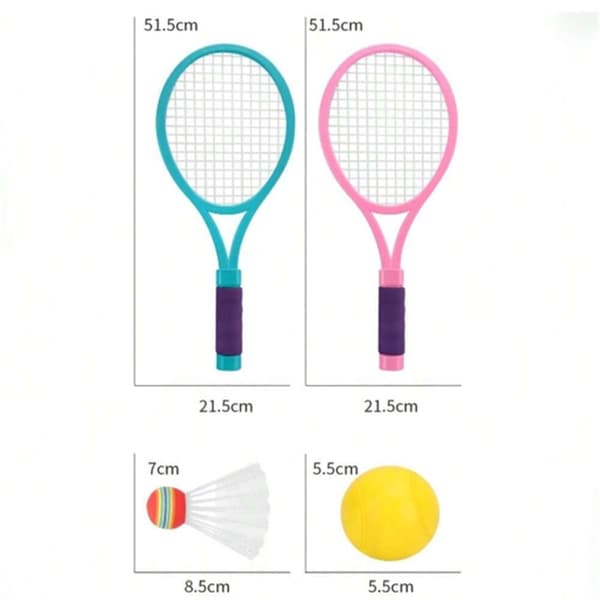 OBOSOE Badminton- og tennissæt til børn – sjovt sportslegetøj til to spillere