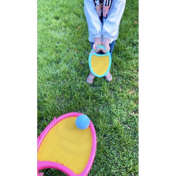WOOPIE Arcade GAME CATCH BALL – 2 ketchere + 2 bolde
