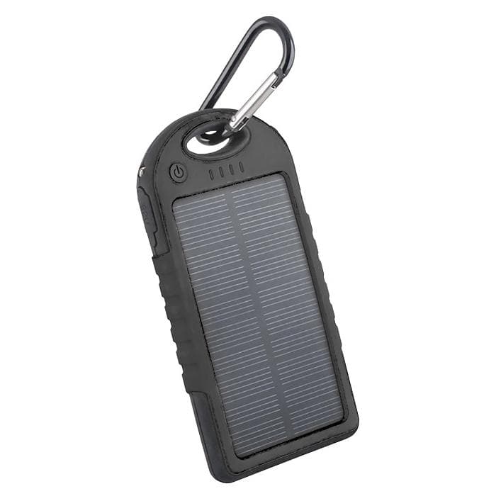 Solcell PowerBank - 4000 mAh - Solcellsladdare - iPhone Laddare