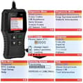 Miniatyrbild 4 av 4: CR319 OBD2 / EOBD/CAN Auto Diagnostic Scanner för att läsa och rensa motorfelkoder, EVAP- och O2-sensortestare