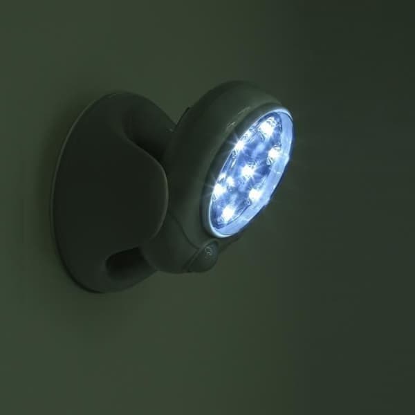 JL LED-lampa Ljus 360° rörelsedetektor roterar automatiskt Trådlös sensor Uteplats Säkerhet för trädgårdsvägg korridor toalett