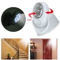 Miniatyrbild 1 av 4: JL LED-lampa Ljus 360° rörelsedetektor roterar automatiskt Trådlös sensor Uteplats Säkerhet för trädgårdsvägg korridor toalett