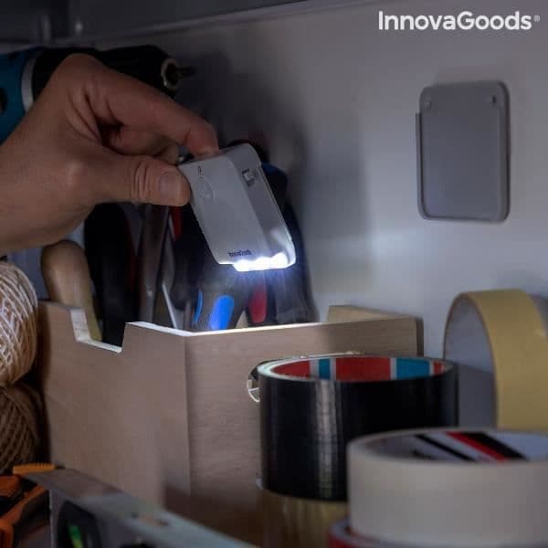 LED-lampa med rörelsesensor - INNOVAGOODS - 2 enheter - Grå