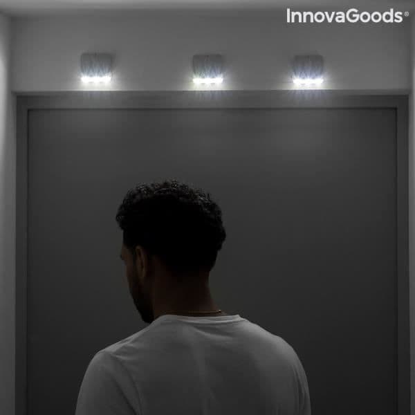 LED-lampa med rörelsesensor - INNOVAGOODS - 2 enheter - Grå