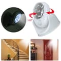 Miniatyrbild 1 av 4: Glife00753-LED ljus 360° rörelsedetektor roterar automatiskt trådlös sensor uteplats Säkerhet för trädgårdsvägg korridor T