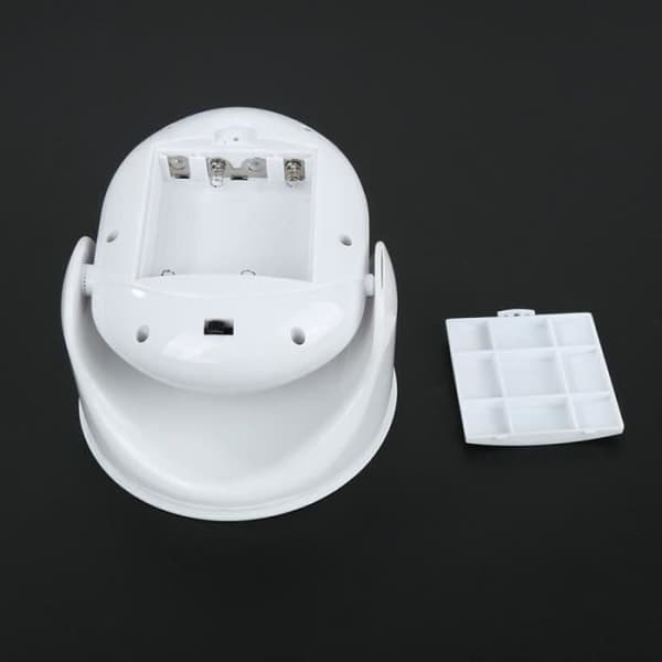 LY15657-LED-lampa Ljus 360° rörelsedetektor roterar automatiskt trådlös sensor Uteplats Säkerhet för trädgårdsvägg korridor slit