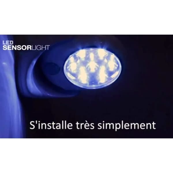Set med 2 trådlösa 7 LED-lampor med rörelsedetektor - 360 graders vridning