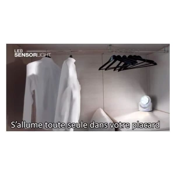 Set med 2 trådlösa 7 LED-lampor med rörelsedetektor - 360 graders vridning