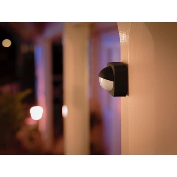 Philips Hue utomhusrörelsedetektor - PHILIPS - Utomhussensor - Svart - Alexa - Detekteringsvinkel 160°