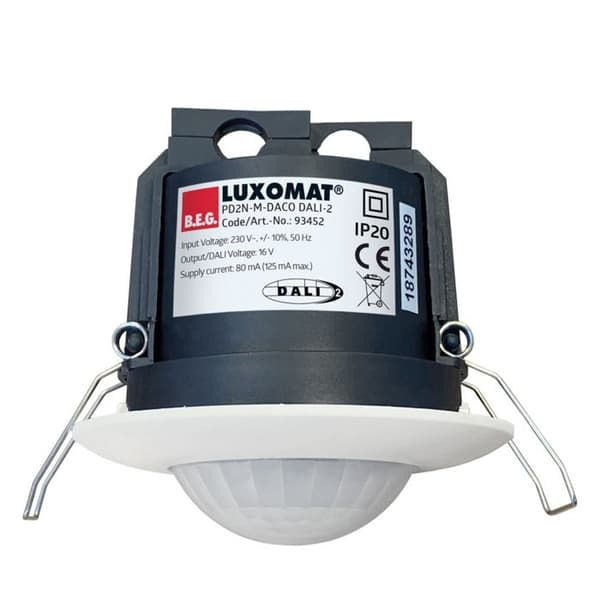 BEG närvarodetektor med DALI appkontroller - PD2N-M-DACO - 360° - Inomhus