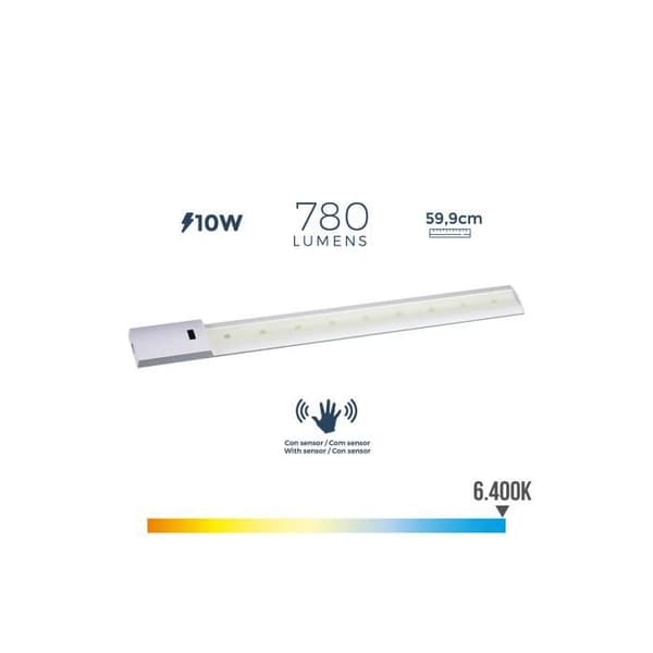 Led Strip Med rörelsedetektor 10w 780lm 6400k Kallljus 5,5x59,9cm Edm - GENERISK