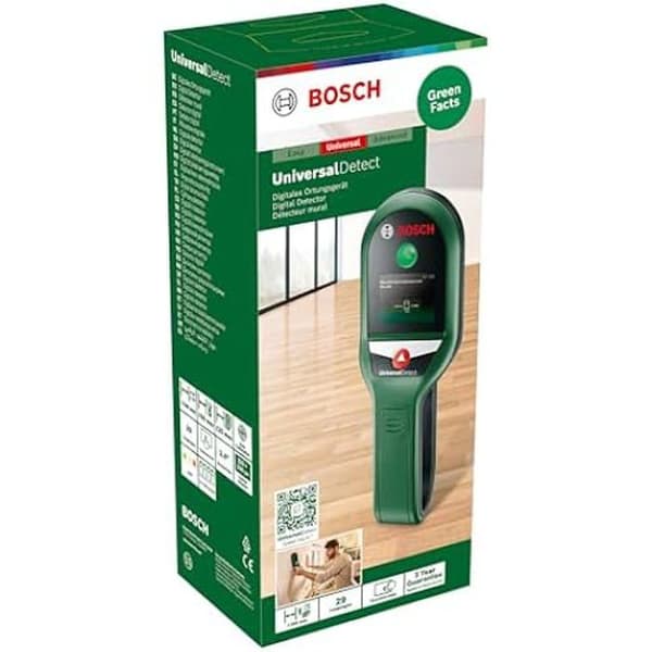 Detektor - BOSCH - UniversalDetect - 3 detektionslägen - Färgskärm med pekfunktion - Steg-för-steg-instruktioner