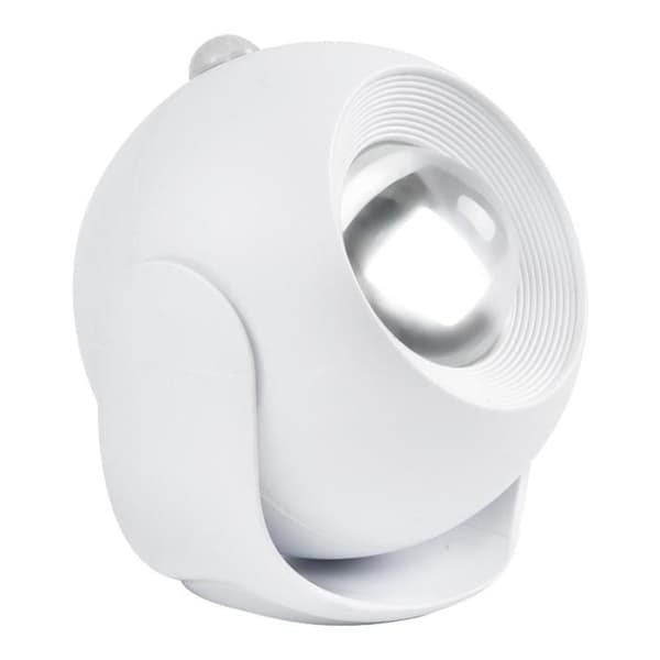 LED-lampa med rörelsedetektor - TEKNISK RABATT - Inomhus - 120°/3m - Vit