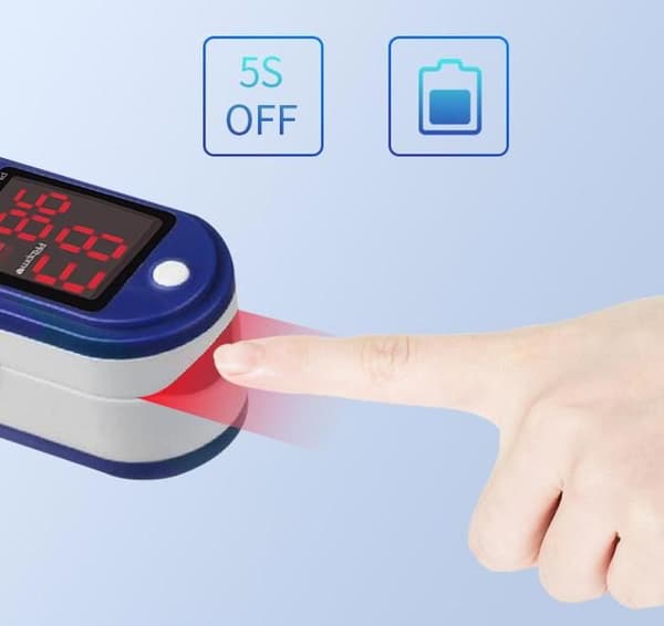 INN® Home Detektor Fingertipp Detektor LED-display Sensor Digital elektronisk mättnadsmätare Lätt att bära