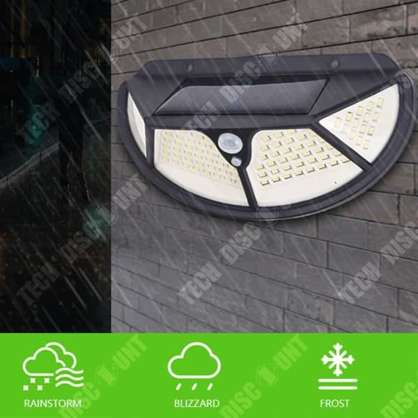 Solarlampa för trädgård - TD DIY MORE - 102 LED - Rörelsedetektor - Vattentät - Paket med 4
