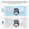 Miniatyrbild 3 av 4: ELRO LF70 Duo LED utomhusljus med rörelsesensor - 2 x 10 W - 1200 LM - IP54 Vattentät - Svart