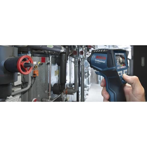 Bosch Professional GIS 1000 C termisk detektor med 12V 2,0Ah batteri, Quickstart-kort, USB-kabel, i L-Boxx - 0601083301