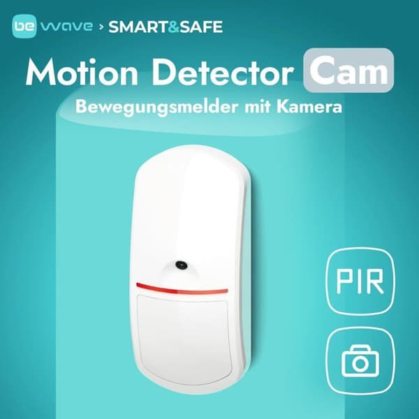 Satel - APCAM-200 - BE WAVE Trådlös passiv infraröd rörelsedetektor Cam ABAX2