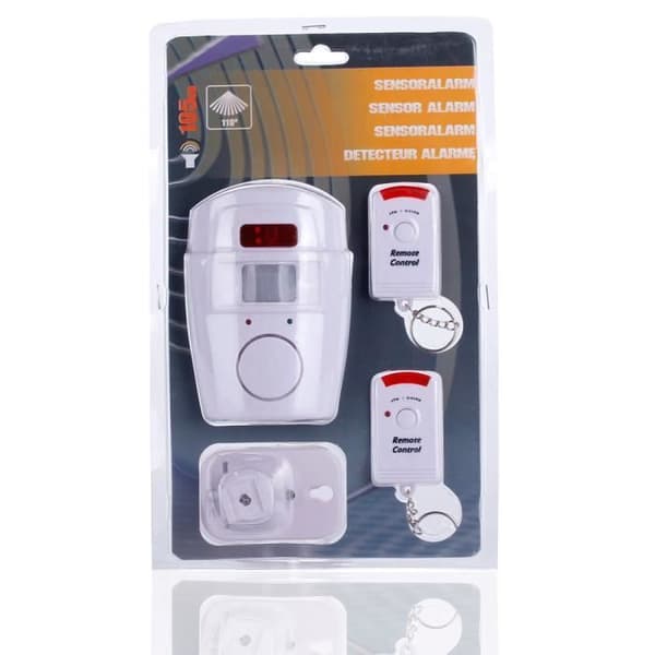 Mengshen® Trådlös Siren Larm Säkerhet Infraröd IR PIR-sensor Rörelsedetektor 2 Fjärrkontroll för hem...