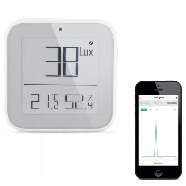 Intelligent Ljustermometer - ARHATREYA - Zigbee - Temperatur & Luftfuktighet - Bluetooth
