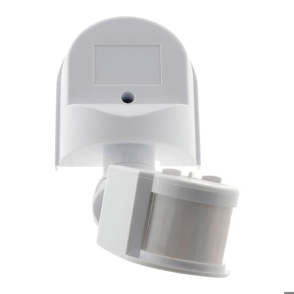 IP44 rörelsedetektor - svängbar huvud - 1200W - Vit - Elexity