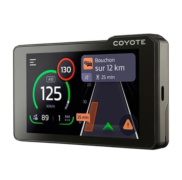 Coyote Max (Frankrike) - Assistans för körhjälp - Röstassistent och 4''-touchskärm - Hastighetsövervakningsvarnare