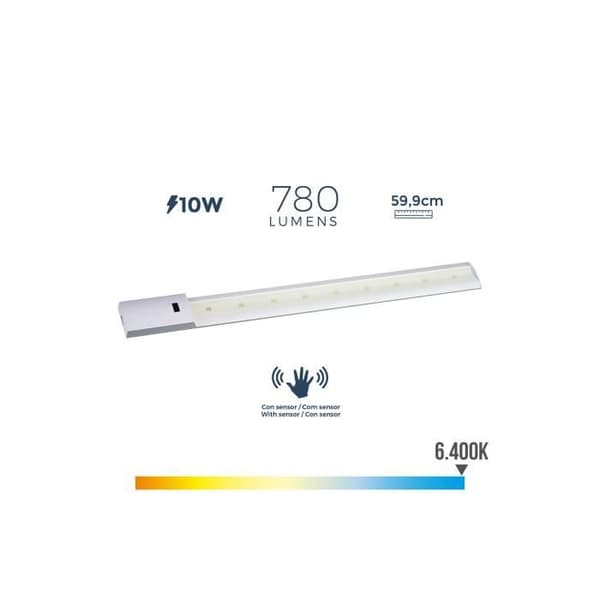 Led Strip Med rörelsedetektor 10w 780lm 6400k Kallljus 5,5x59,9cm Edm - GENERISK