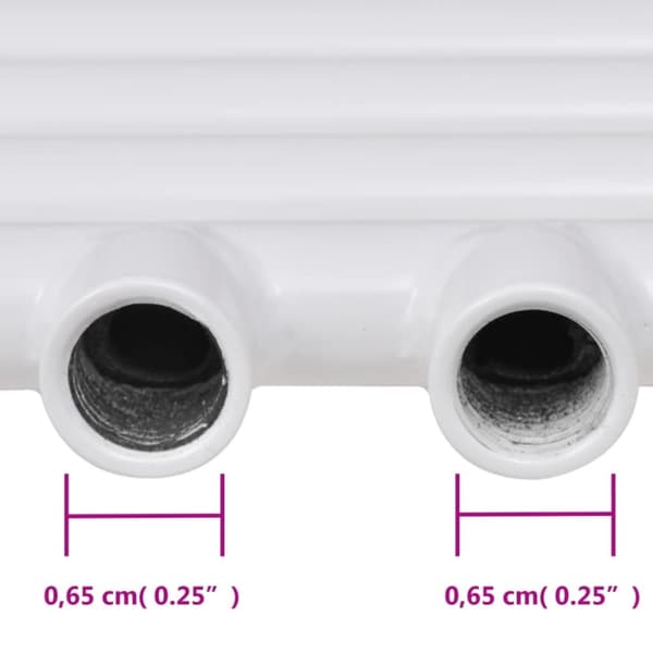 vidaXL Radiator håndklestativ rett 500 x 764 mm