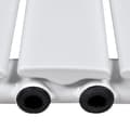 Miniatyrbilde 4 av 6: vidaXL Panelovn hvit 311 mm x 900 mm