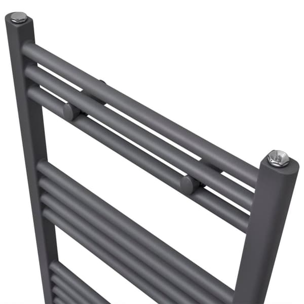 vidaXL Radiator håndklestativ rett grå 600 x 1160 mm